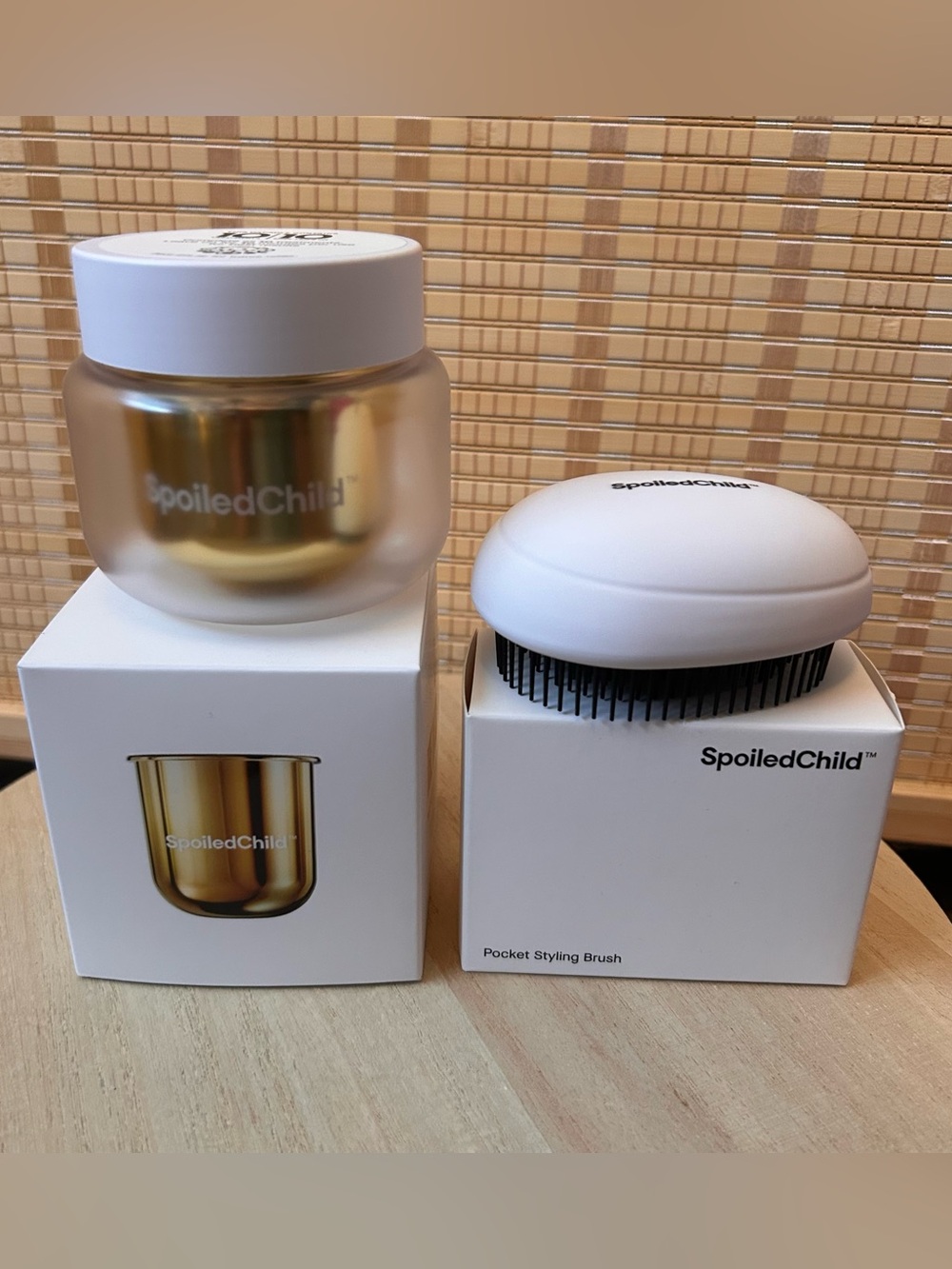 Spoiled child rapid recovery hair mask and Styling Brush